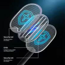 "White Foldable Electric Mosquito Swatter UV Light Mosquito Killer USB Charging Protection Net Does Not Hurt Simple And Portable "_4_image