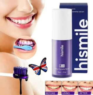 "Hismile V34 Purple Color Corrector Teeth Toothpaste Effective Whitening Teeth Mousse Oral Cleaning Whitening Toothpaste Product\ "_0_image