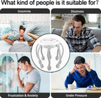 Azonee Hair Scalp Massager with 8 Vibrating Contacts, Rechargeable Portable Head Massager for Pain and Anxiety Relief, Stress Relax, Tension, Relaxation, Deep Sleep, Multidimensional relaxation, White_5_image