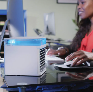 Arctic Air Cooler Portable Mini Air Cooler Mobile Air Conditioner Arctic Air Air Conditioner Evaporative Cooler Portable Air Conditioner with Water Cooling Humidifier and Air Purifier Portable table_1_image