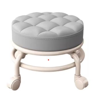 360 Rolling Stools Universal Wheels Household Small Stool Pulley Chair Children Low Stool Living Room Sofa Stool Round Chair_6_image