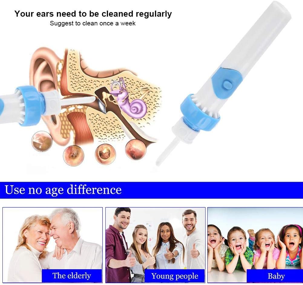 Earwax Removal Vacuum Cleaner,Electric, Comfortable Wax Suction Device Earwax Remover Vacuum Ear Cleaning Tool of All Ages_8_image