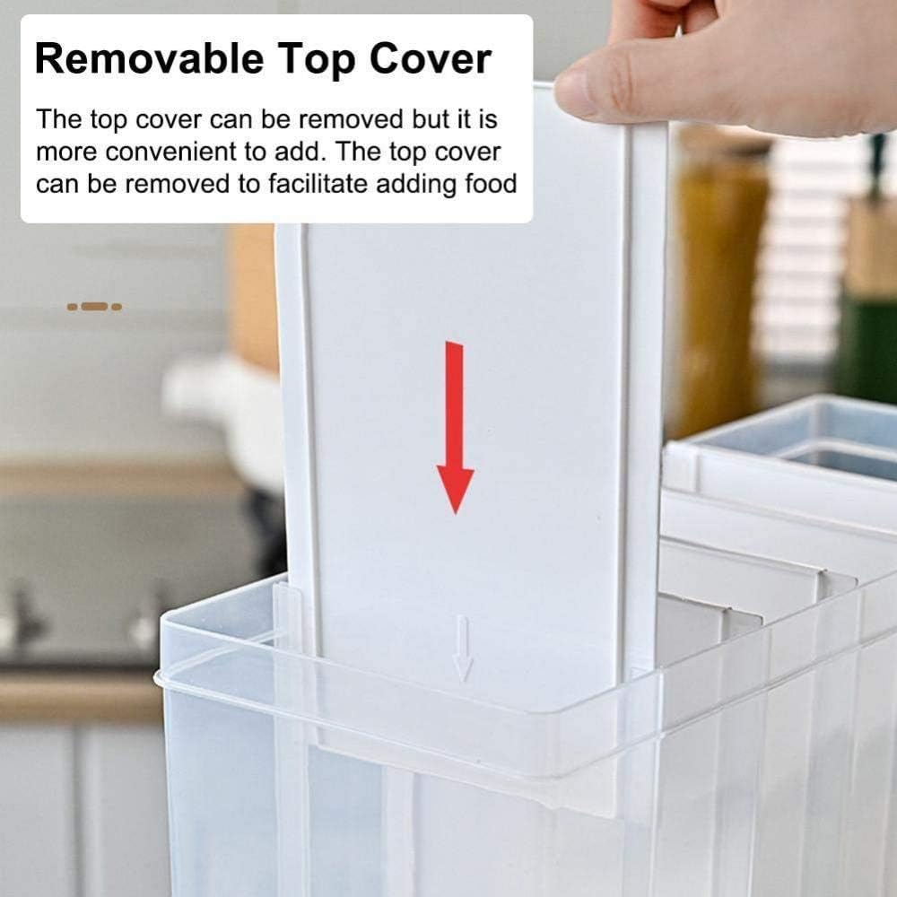 20kg Airtight Food Storage Container Grain Storage Box For Flour, Cereal, Spaghetti, Pasta & More._4_image