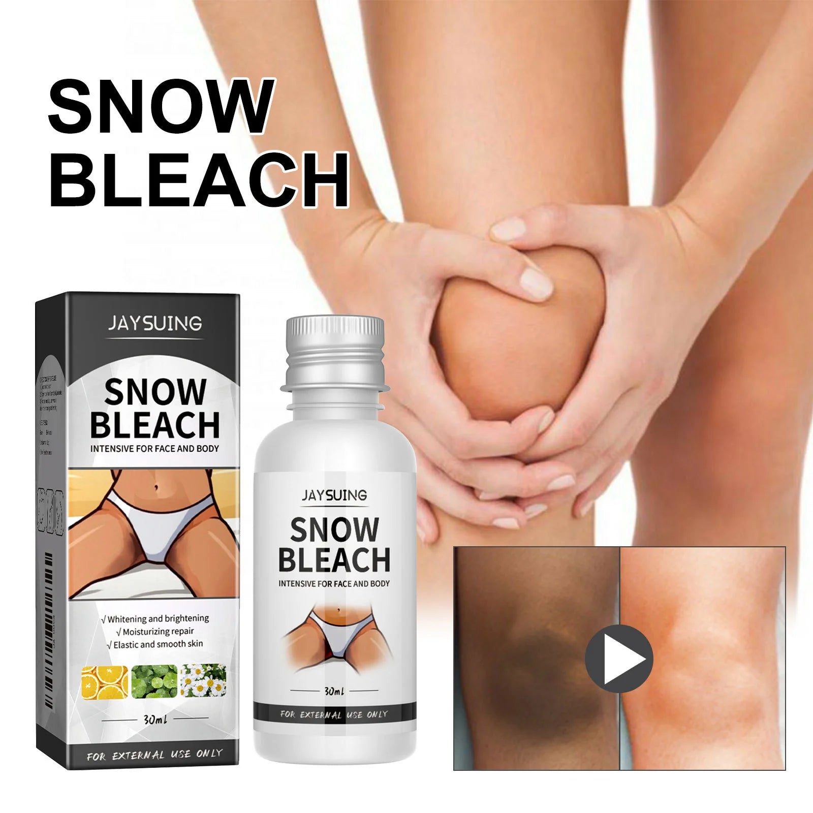 JAYSUING Snow Bleach Cream (30ml) | Intensive Skin Brightening Solution for Face and Body_0_image