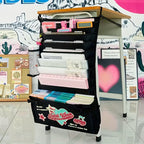 Black Wall Mount Hanging File Organizer, Rectangle Office Supplies Pocket Chart for Classroom, School, Home, No Assembly Required_0_image