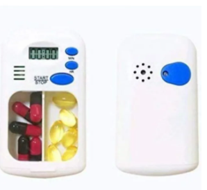 Mini Portable Electric Pill Box Dispenser Alarm Timer Reminder Case LCD Display Medicine Box_1_image