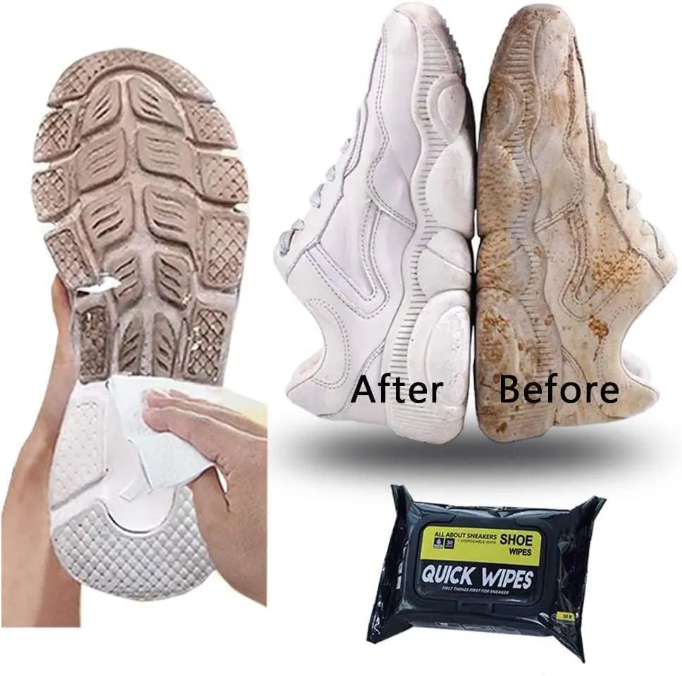80 Pcs pack shoe cleaning pads wet wipes remove dirt Deep cleaning Shoe wipes_2_image