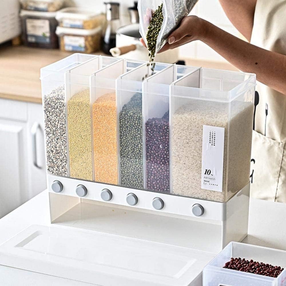 20kg Airtight Food Storage Container Grain Storage Box For Flour, Cereal, Spaghetti, Pasta & More._0_image