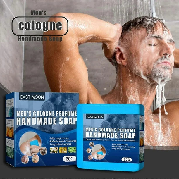 "Handmade soap with shaofei cologne fragrance for men 60g Boxed "_3_image
