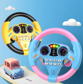 Early Education Multifunctional Simulation Car Driving Steering Wheel Toy For Kids_1_image