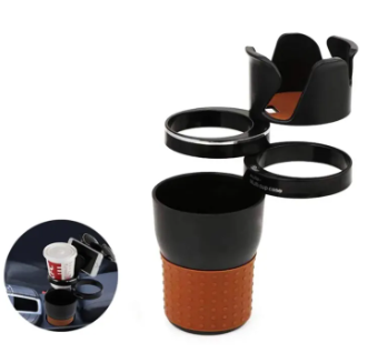 Car Cup Holder, 5 in 1 Multi-Functional Holds Mugs Organizer, Adjustable Car Cup Holder Drink, Phone, Sunglasses Holder Little Stuff Storage Cup Accessories_2_image