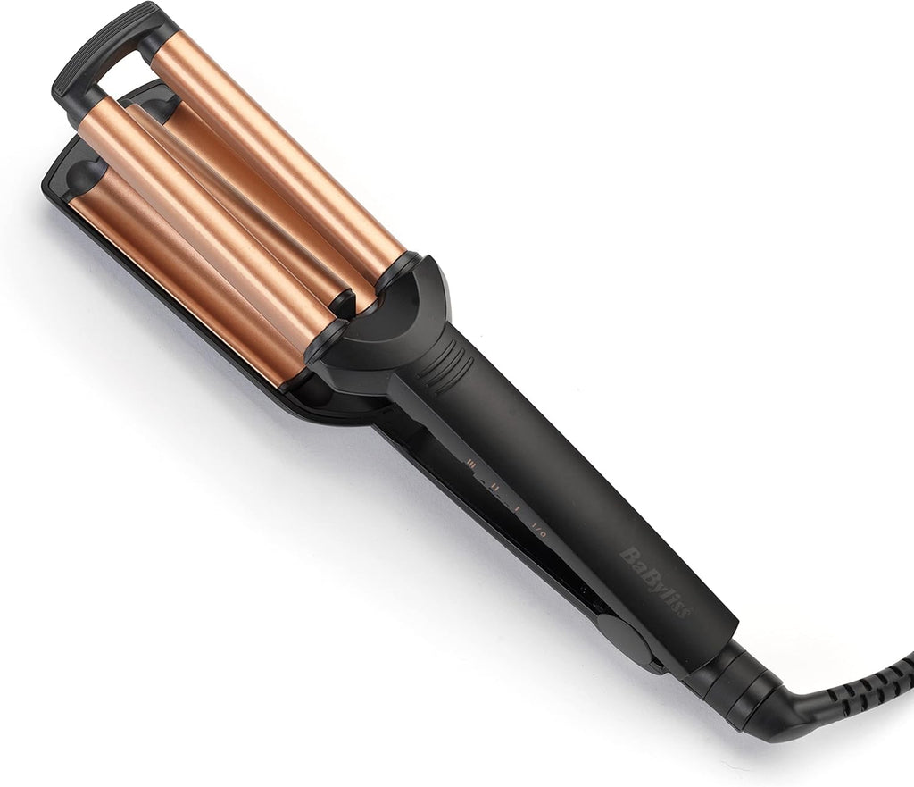 BaByliss Deep Waves Styler, Swivel Cord For Ease Of Use, Floating Plates For Even Heat Distribution, Long-lasting Styling Results & Ceramic Heating Technology, W2447SDE_7_image