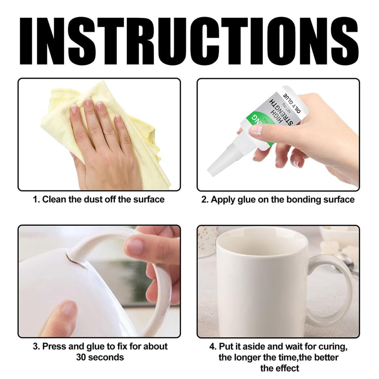 Welding High-Strength Oily Glue,Universal Super Glue Gel,Instant High-Strength Oil-Based Welding Glue,Strong Plastic Glue Fast Repair and Curing for Shoes,Ceramics,Leather,Glass_2_image