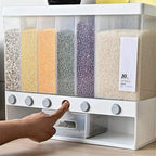 20kg Airtight Food Storage Container Grain Storage Box For Flour, Cereal, Spaghetti, Pasta & More._5_image