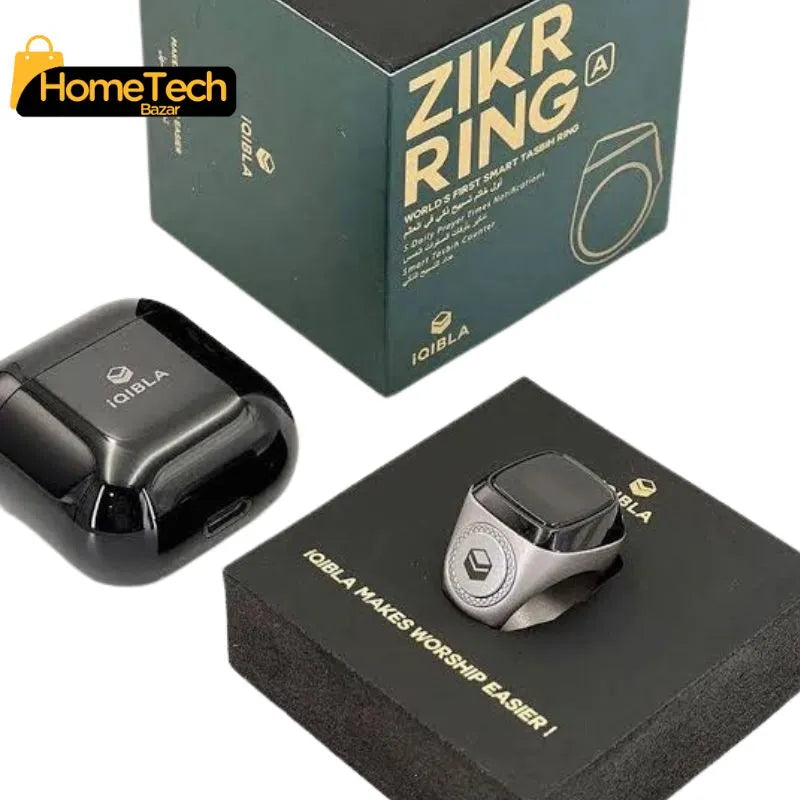 2025 Digital Zikr Ring Counter Tasbeeh | Iqibla Smart Digital Ring for Muslims | Rechargeable Metal & Plastic Digital Tasbeeh Ring | Flash Sale Discount | Waterproof Zikr Ring for Daily Use_3_image