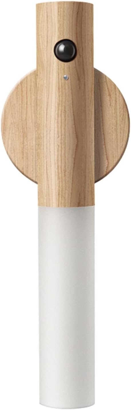 LANDGOO Wooden Motion Sensor Night Lights Magnet Body Sensor Hallway Night Lights Rechargeable Led Light Portable Stairway,Wall Sconce Battery Powered Cabinet Lights_3_image