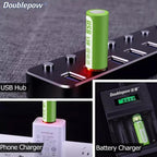 "AA USB Rechargeable Batteries 1.5V Li-ion 1400mWh Fast Charging 1000 Cycles 4-Pack "_7_image