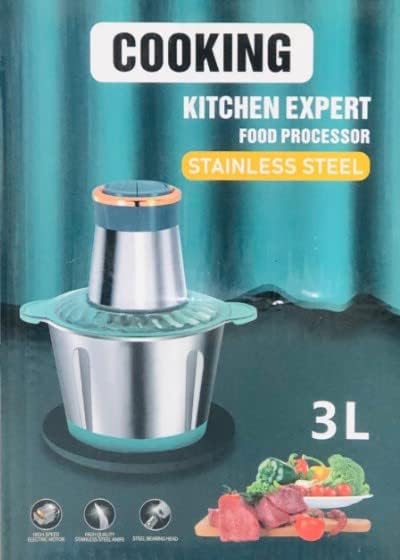 Electric Chopper Meat Grinder 2 Speeds Mincer Stainless Steel 2L 3L Capacity Food Processor Kitchen Slicer_2_image