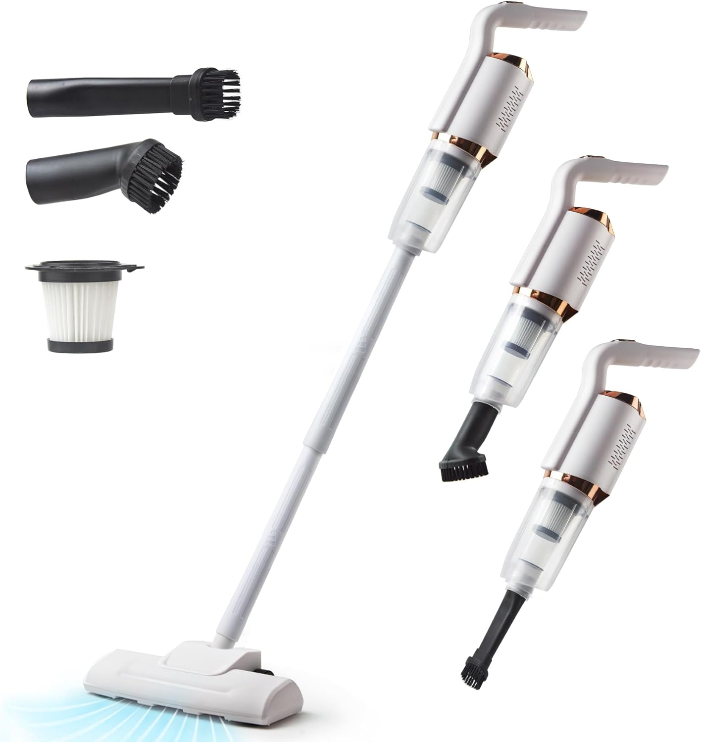 Cordless Vacuum Cleaner, Cordless Handheld Vacuum Cleaner, 3-in-1 Multifunctional Vacuum Cleaner, Wireless 8500Pa Car Vacuum Cleaner for Hard Floors, Carpets, Pet Hair, Car_0_image