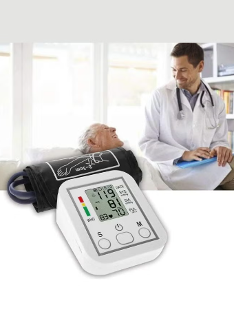 Automatic Digital Arm Blood Pressure Monitor with Large Display, Intelligent Microcomputing, and One-Touch Operation for Accurate Home Health Monitoring_4_image