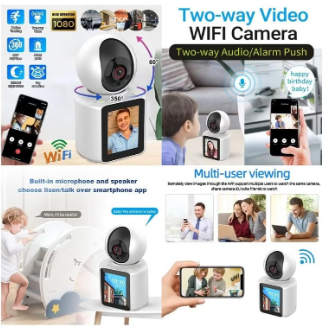 Two way video WiFi camera 1080P Video Calling WIFI HD Camera One-Click Video Calling Infrared Night Vision Video Baby Monitoring Camera_4_image