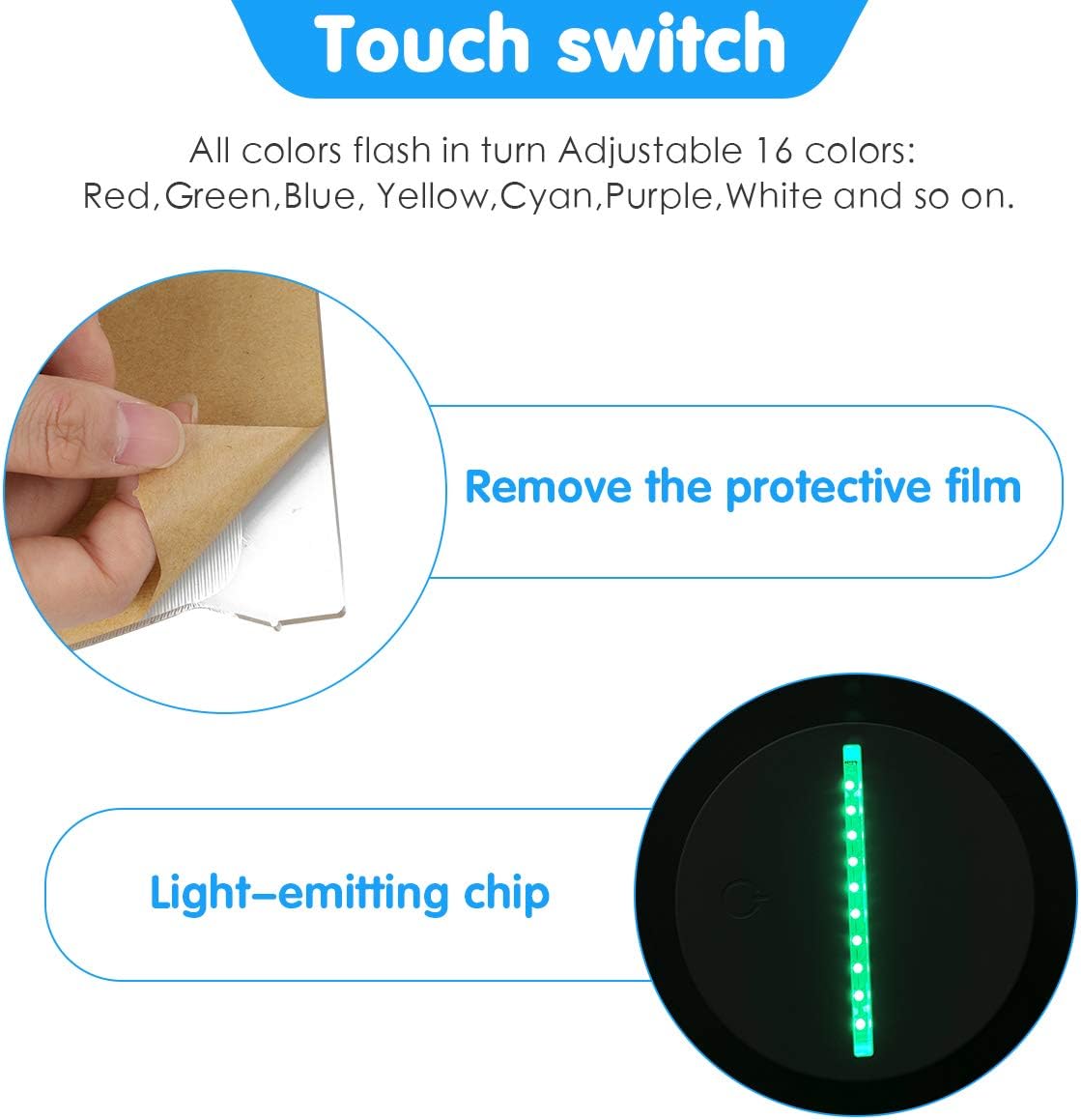 Among Us Night Light Among Us Table Lamp,LED Light,Night Lights 3D Illusion Desktop Lamp,USB Powered Led Lights,Bedroom Decoration Lamp for Kids Gift Graduation Gift Birthday Gift_3_image