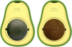 "Avocado Catnip Wall Ball Cat Toys Catnip, 2PCS Cute Avocado Shape Catnip Toys Rotatable Treats Toys for Indoor Cats "_5_image