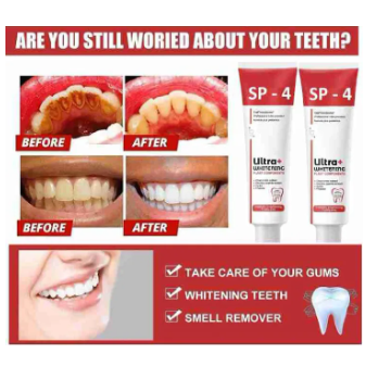 SP4 Toothpaste Ultra Whitening Toothpaste SP-4 Probiotics Whitening Toothpaste by Yayashi Advanced Formula for Deep Cleaning & Stain Removal Strengthens Enamel & Freshens Breath Gentle on Teeth & Gums Ideal for Daily Oral Care_2_image
