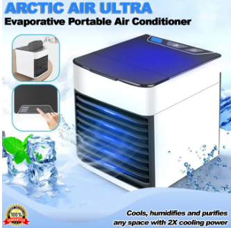 Arctic Air Cooler Portable Mini Air Cooler Mobile Air Conditioner Arctic Air Air Conditioner Evaporative Cooler Portable Air Conditioner with Water Cooling Humidifier and Air Purifier Portable table_6_image