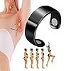 Drainage Therapeutic Magnetic Ring, Apolloostory Lymphatic Drainage Therapeutic Magnetic Ring, Magnetic Lymph Detox Ring, Magnetic Therapy Rings for Men and Women (1Pcs Black)_1_1_image