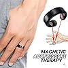 Drainage Therapeutic Magnetic Ring, Apolloostory Lymphatic Drainage Therapeutic Magnetic Ring, Magnetic Lymph Detox Ring, Magnetic Therapy Rings for Men and Women (1Pcs Black)_1_0_image