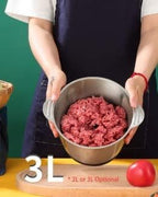 Electric Chopper Meat Grinder 2 Speeds Mincer Stainless Steel 2L 3L Capacity Food Processor Kitchen Slicer_1_image