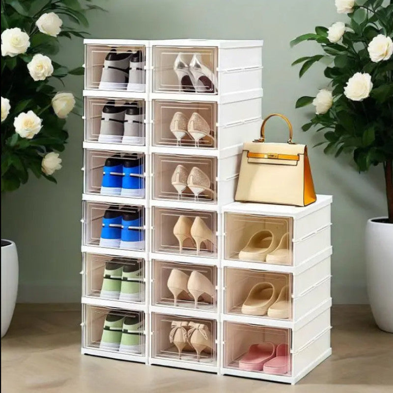 Rack3-Layer Foldable Heavy-Duty Shoe Rack | Multi-Tier Home Shoe Organizer_2_image