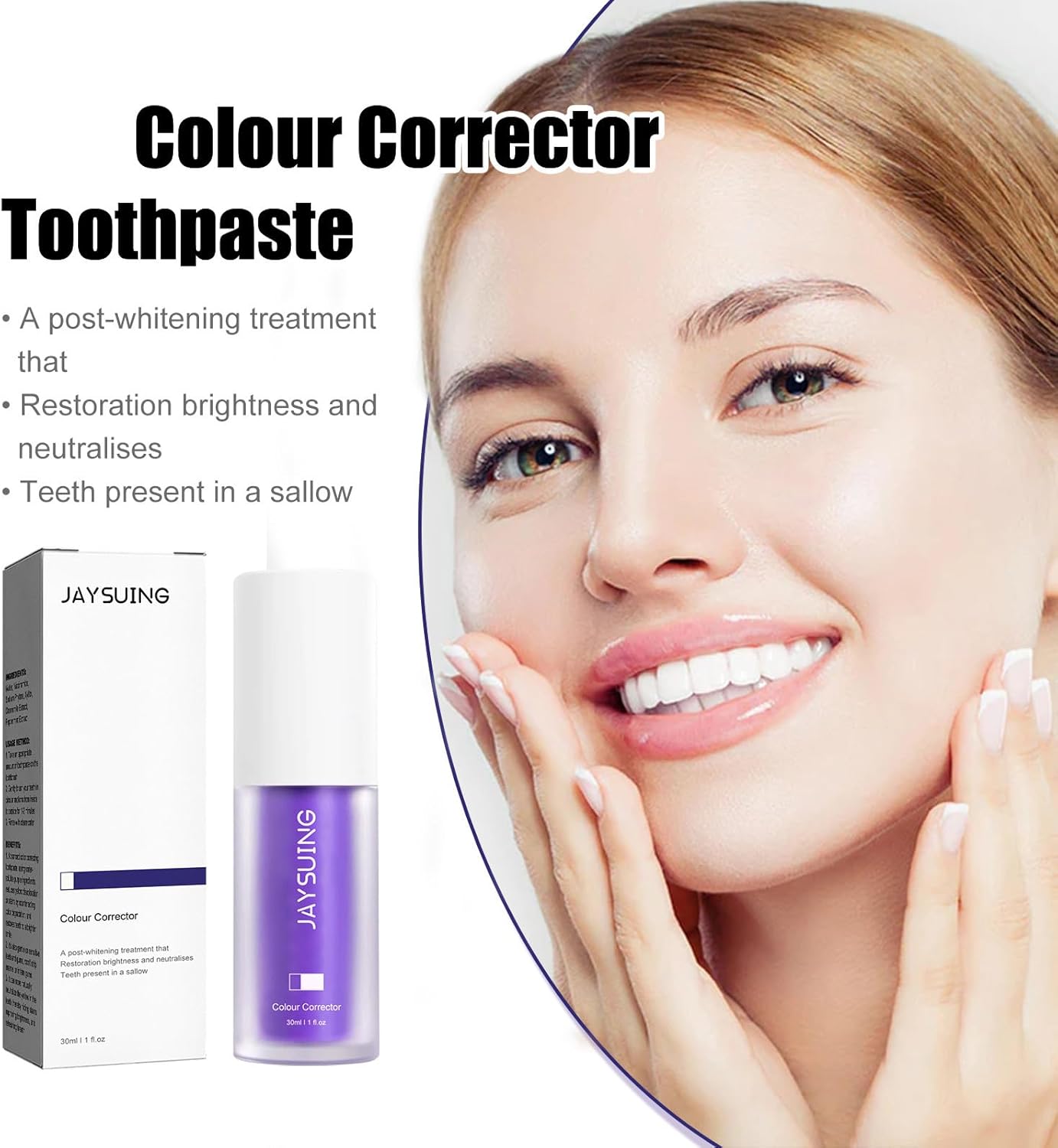 Colour Corrector, Tooth Stain Removal, Purple Toothpaste, Colour Correcting Tooth Stains, Colour Corrector Toothpaste, Tooth Stain Removal_2_image