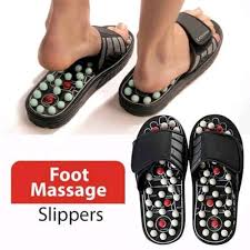 Japanese Rotating Health Massage Slippers with Dot Design, Featuring Acupressure Points for Foot Wellness, Open-Toe Non-Slip Massage Shoes That Relieve Foot Pain._4_image