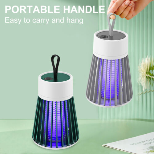USB Powered Electric Photocatalytic Anti Mosquito Killer Lamp UV Photocatalyst Bug Insect Trap Light Pest Control - Mosquito Killer - White_0_image
